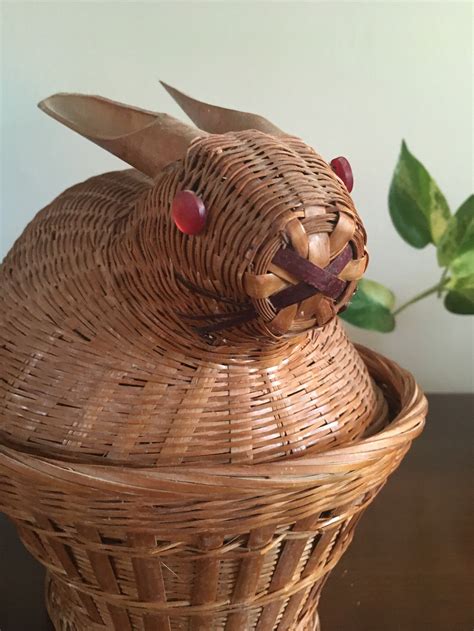 bunny rabbit easter basket etsy