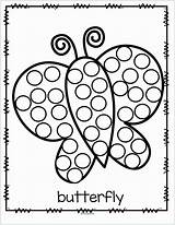Dot Printables Coloring Pages Bingo Markers Marker Activity Do Butterfly Printable Kids Preschool Painting Aboriginal Dots Theme Dauber Worksheets Sheets sketch template