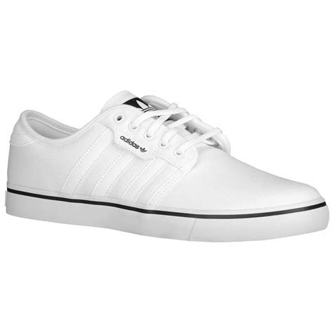 adidas seeley skate mens shoes sneakers white canvas casual trainers   ebay
