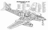 Messerschmitt 262 Cutaway Me262 Fiddlersgreen Nazi Planes Heinkel German Luftwaffe Aviones Airplanes sketch template