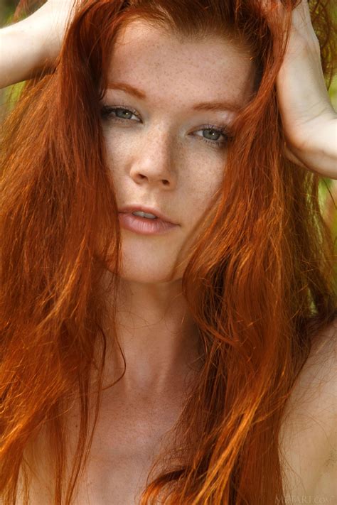 perfect redhead beauty mia sollis naked outdoors 09