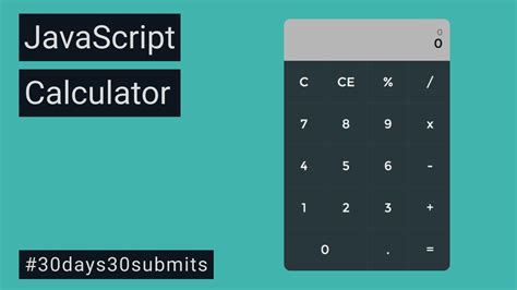 build  simple calculator  javascript mini project  beginners