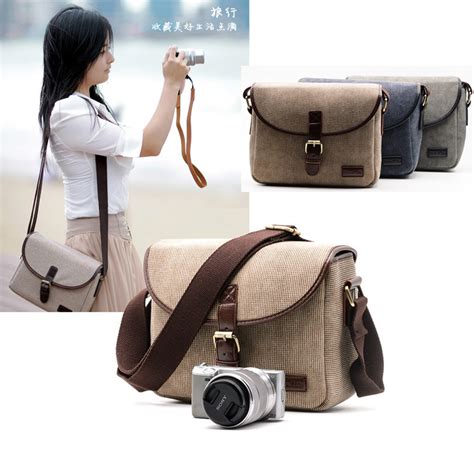 Retro Canvas Photo Camera Bag Case Cover For Sony A7 A7s A7r A7k Ilce 7