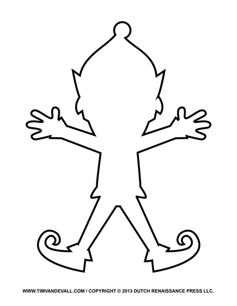printable elf cut outs