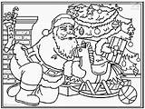 Santa Coloring Claus Pages Christmas Printable Color Filminspector χριστουγεννιατικες ζωγραφιες sketch template