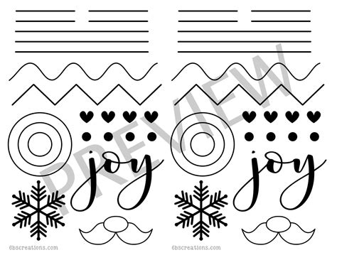 christmas piping practice  sheet  bs creations