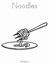 Noodle Twisty Twistynoodle sketch template