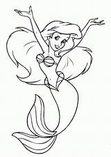 Mermaid Coloring Little Pages Sheets Printable Coloringpagesabc Ariel Posted sketch template