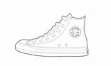 Converse Shoe Drawing Coloring Sneaker Shoes Template Pages Color Drawings Pencil Printable Getcolorings Kim Paintingvalley Locker Complimentary Colors Kids Getdrawings sketch template