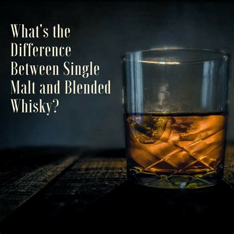 difference  single malt  blended whisky delishably