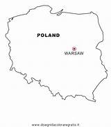 Polonia Bandera Escudo Cartine Nazioni Dibujo Landkarten Geografie Colorearrr Recortar Pegar Sketchite Mapas Malvorlage Stampa sketch template
