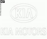 Kia Logo Coloring Motors Pages Brands Car Ford Oncoloring sketch template
