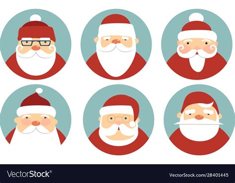 santa claus characters royalty  vector image