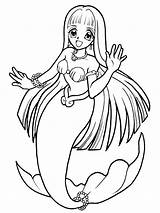 Mermaid Kids Coloring Pages Sirene Coloriage Fun sketch template
