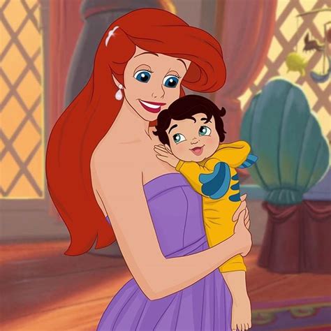 ariel as a mom best disney princess fan art popsugar love and sex