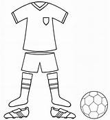 Colouring Football Kit Pages Uniform Coloring Kids Kits Sports Template Printable Sheets Nike Print Sport Coloringpagesfortoddlers Choose Board sketch template