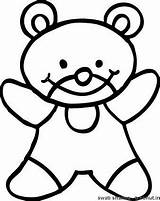 Teddy Coloring Pages Bear Views sketch template