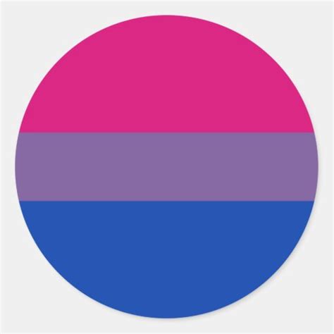 Bi Sexual Pride Flag Classic Round Sticker Zazzle