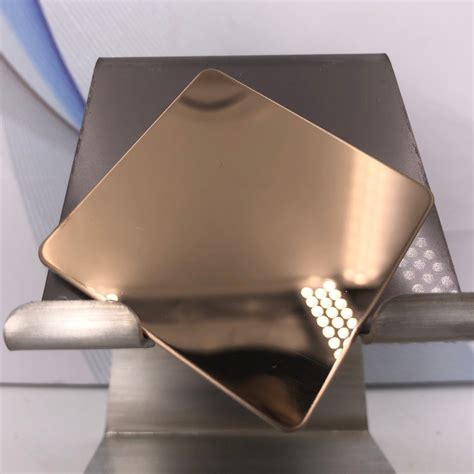 cold rolled stainless steel pvd sheet antique bronze  mirror finish