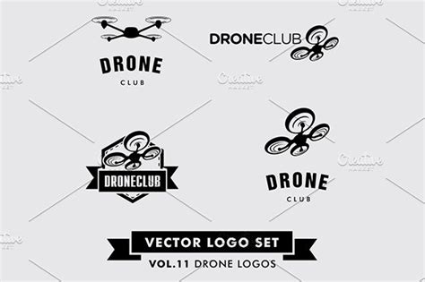 drone vector logo set logo templates creative market