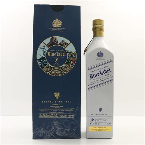 johnnie walker blue label beijing striding city edition cl   auction scotch whisky