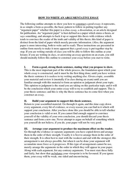 evaluation argument essay sample master  template document