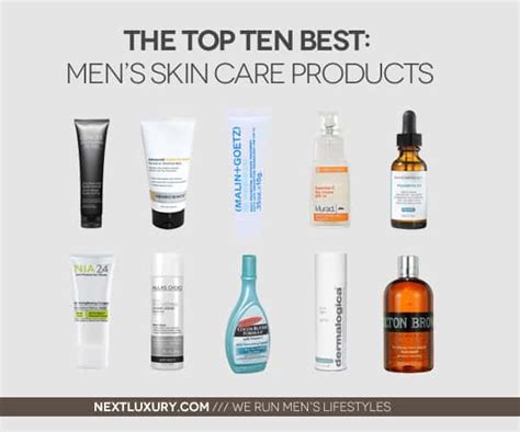 top   mens skin care products    luxury