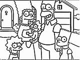 Simpsons Pages Coloring Family Print Colouring Getdrawings sketch template