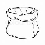 Sack Drawing Empty Vector Clipartmag Outline Colourbox Stock sketch template