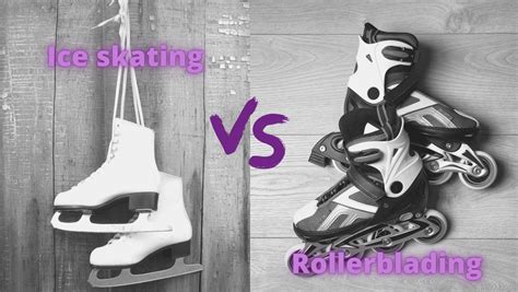 ice skating  rollerblading  detailed comparison    transition