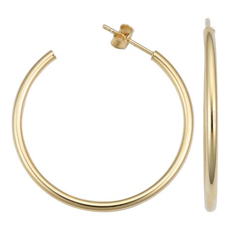 14 karat yellow gold and diamonds faux cartilage hoop earring set for