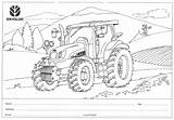 Holland Tractor Colouring Coloring Pages Newholland Template Sketch sketch template