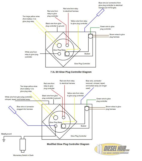 idi manual glow plug controllerswitch wiring