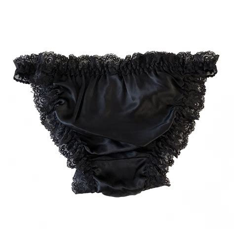 luxury silk frilly lace bikini tanga knicker underwear sissy panties