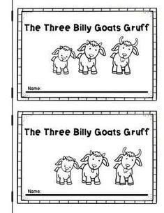 billy goats gruff retelling picspdf preschool billy goats