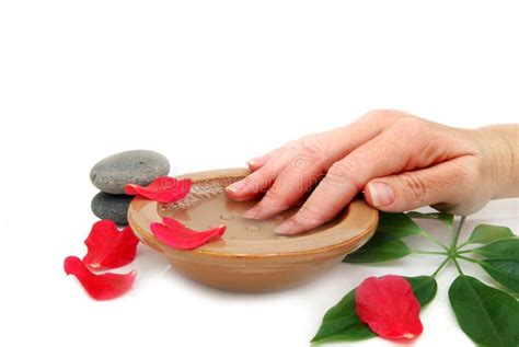 nail soak stock image image  care soap massage pamper