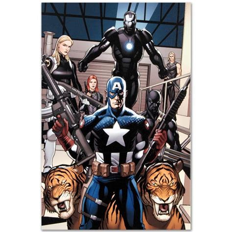 Ultimate New Ultimates 3 Le 18x27 Giclee On Canvas By