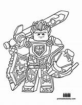 Knights Nexo Coloriage Positif Coloringonly Albanysinsanity sketch template