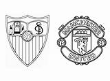 Manchester Sevilla Fc Champions League United Uefa Colorare Da Disegno Coloriage sketch template
