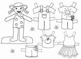 Recortable Recortables Vestir Dolls Imagui Granjera sketch template