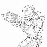 Halo sketch template