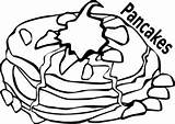 Clipart Pancake Clip Pancakes Cliparts Library sketch template