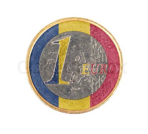 euro coin  euro isolated  white stock photo colourbox