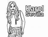 Karol Soy Sevilla Colorir Dibujo Stampare Desenhos Ambar Scaricare Acolore Vitalcom Stampae sketch template