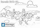 Abraham Sarah Coloring Pages Kids Genesis Story His Niv Pharaoh sketch template