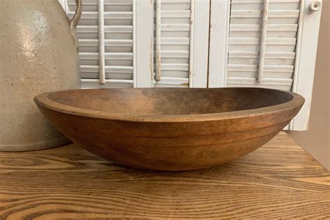 antique wooden dough bowl homyhomee