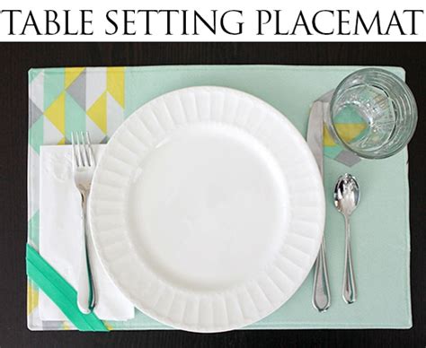 tutorial table setting placemat sewing