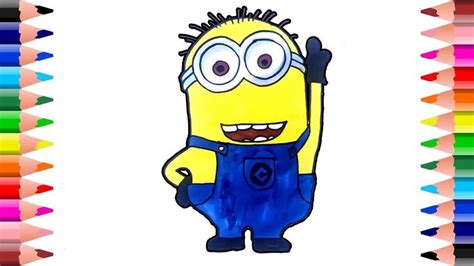 cute minion coloring pages   draw minion phil coloring