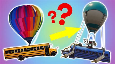 fortnite balloon lift  battle bus youtube