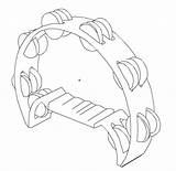 Drawing Tambourine Instrument Paintingvalley sketch template